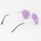 Bright Tinted Aviator Sunglasses, Assorted Colors