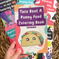 Taco Bout A Punny Food Coloring Book | All Ages Food Puns