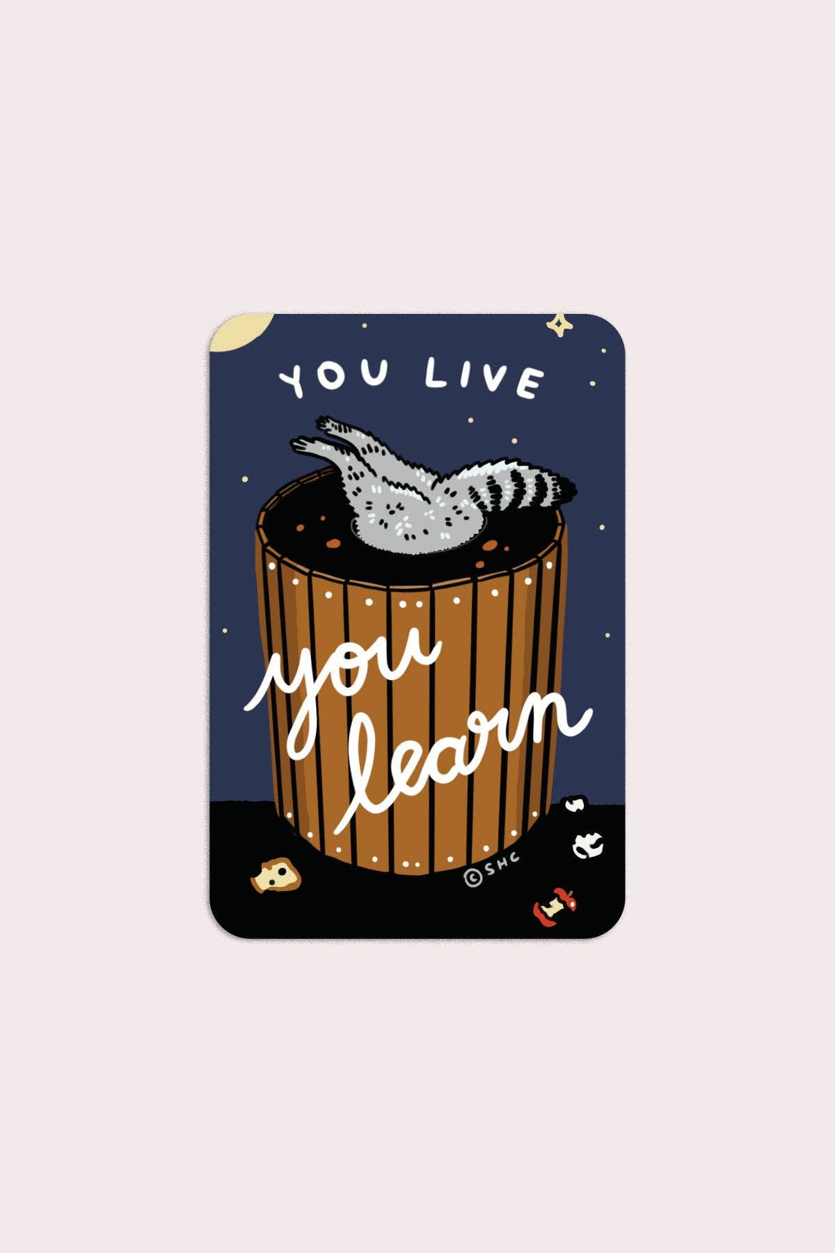 You Live You Learn Sticker