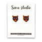 Halloween Kitty Earrings