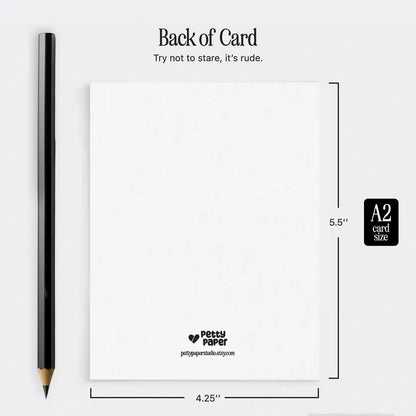 Lost Without You, Love, Thank You - A2 Greeting Card: Kraft