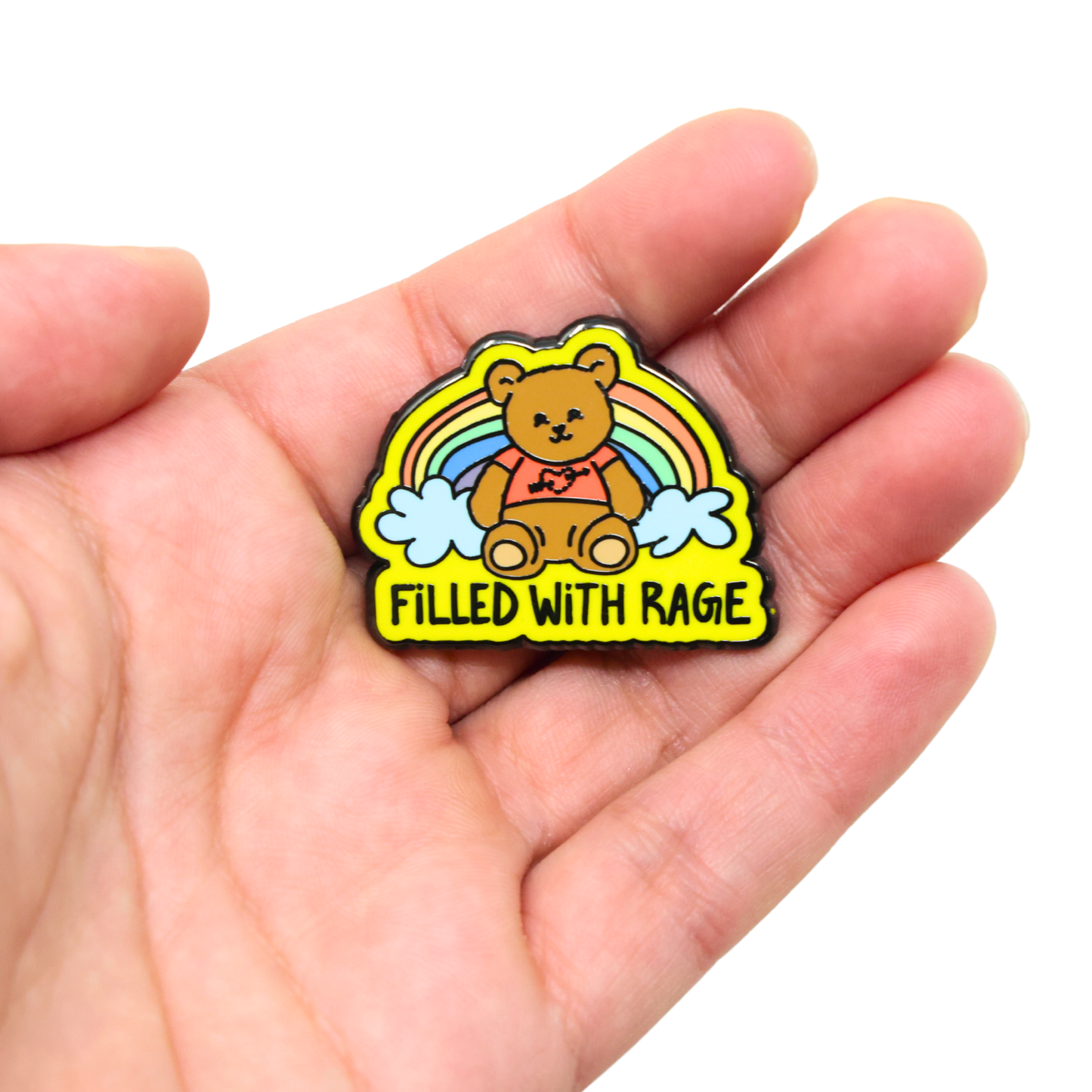 Filled With Rage Enamel Pin