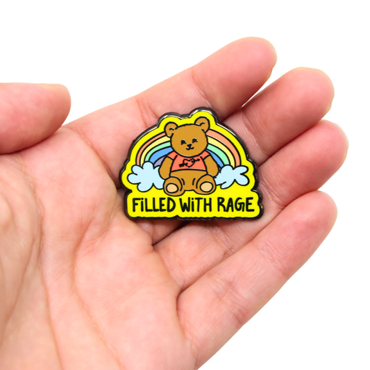 Filled With Rage Enamel Pin