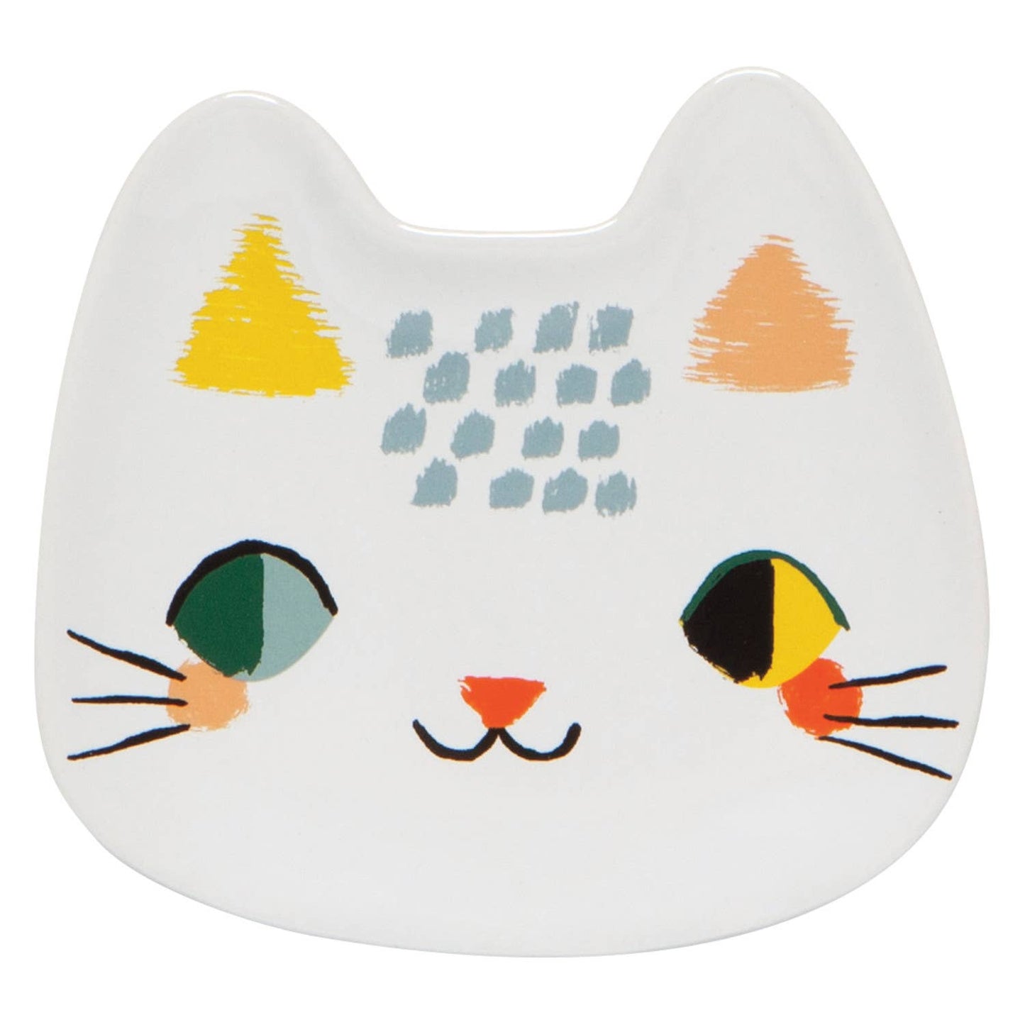 Meow Meow Cat Shaped Ceramic Trinket Tray