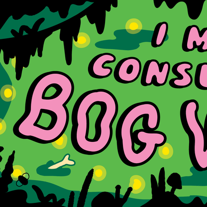 Bog Witch Sticker Bumper Sticker