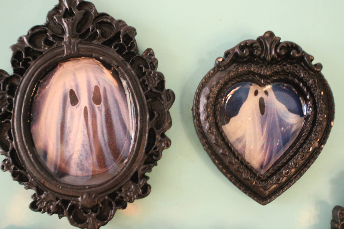 Everyday Ghosts Mini Black Frame Magnet