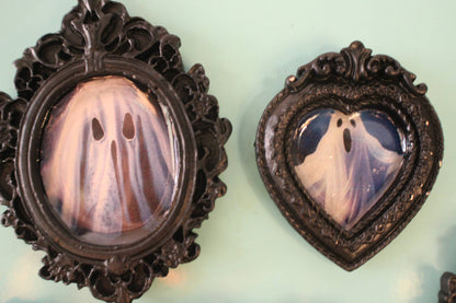 Everyday Ghosts Mini Black Frame Magnet