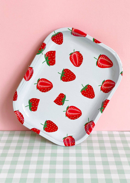 Mini Strawberry Metal Tray