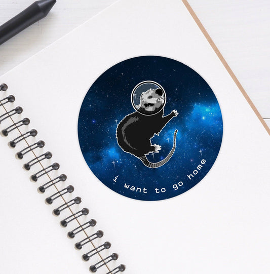 Possum in Space Sticker