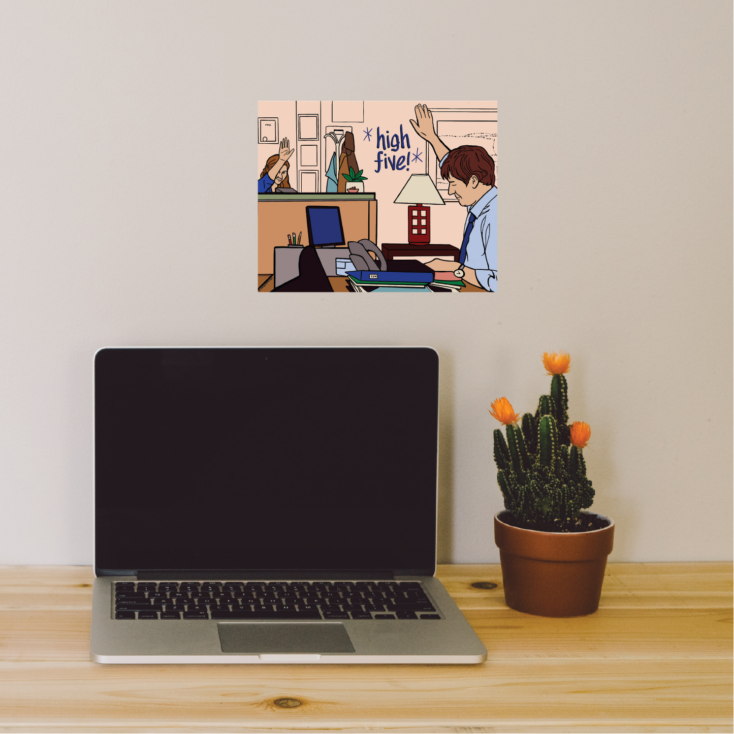 High Five The Office Art Print