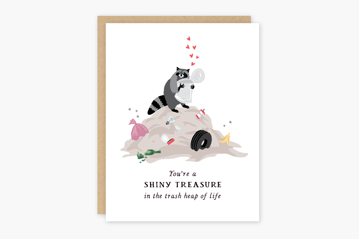 Shiny Treasure Greeting Card