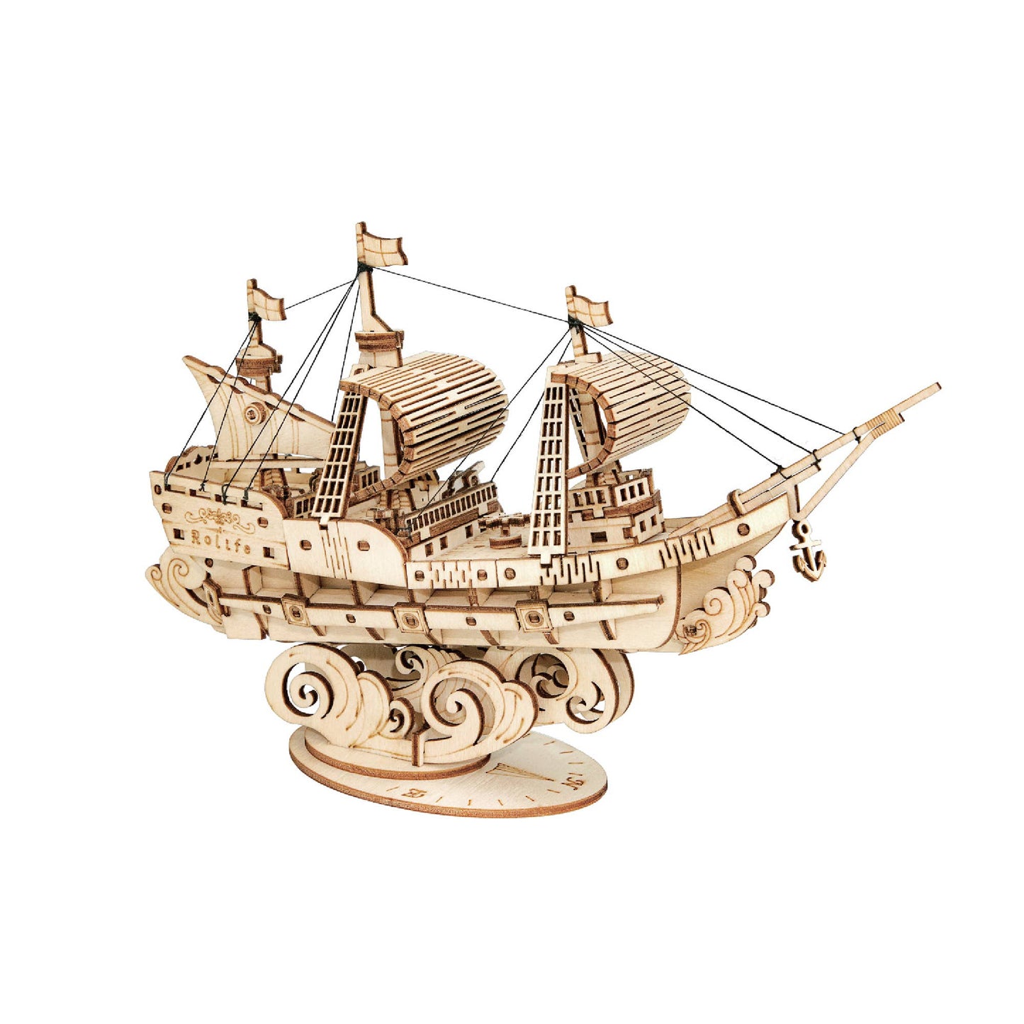 Sailing Ship 3D Wooden Puzzle Kit