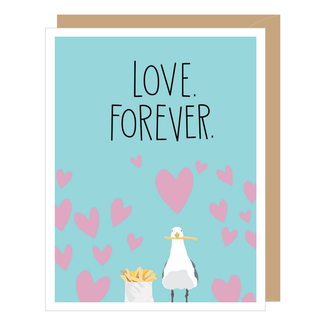 Seagull Love Forever Love Greeting Card