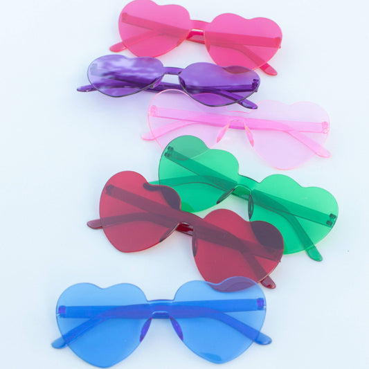 Festival Coachella Stagecoach Heart Sunglass Sunglasses, Assorted Colors