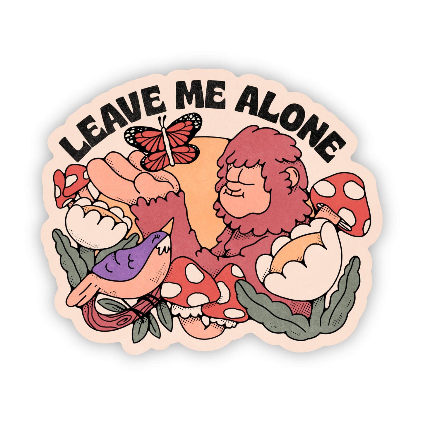 Leave Me Alone Bigfoot Sticker