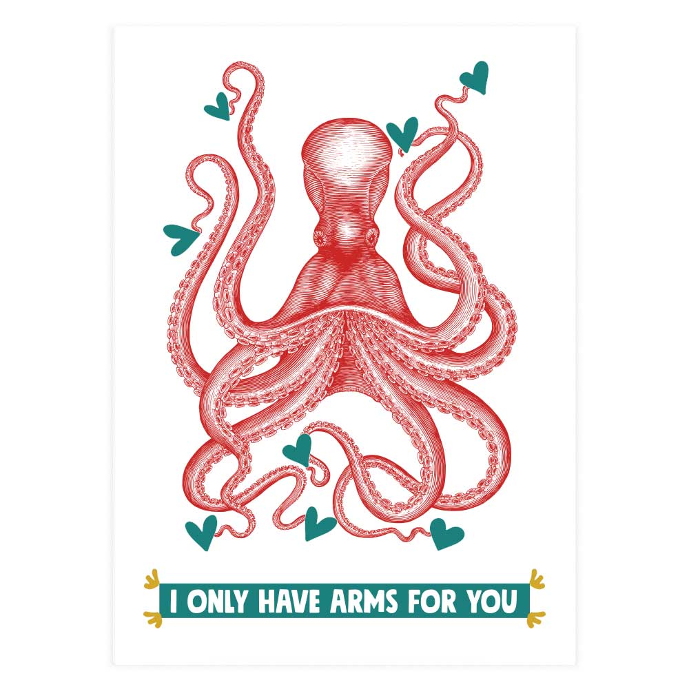 Octopus Arms Greeting Card