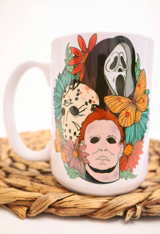 Halloween Spooky Floral Coffee Mug