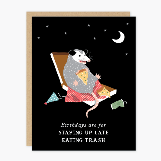 Birthday Possum Greeting Card