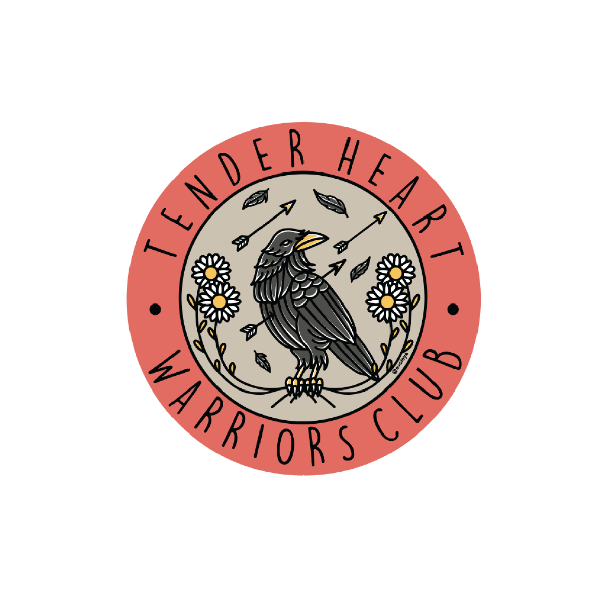 Tender Heart Warriors Club Sticker