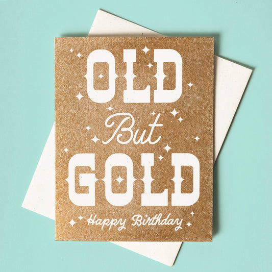 Old but Gold Risograph Greeting Card