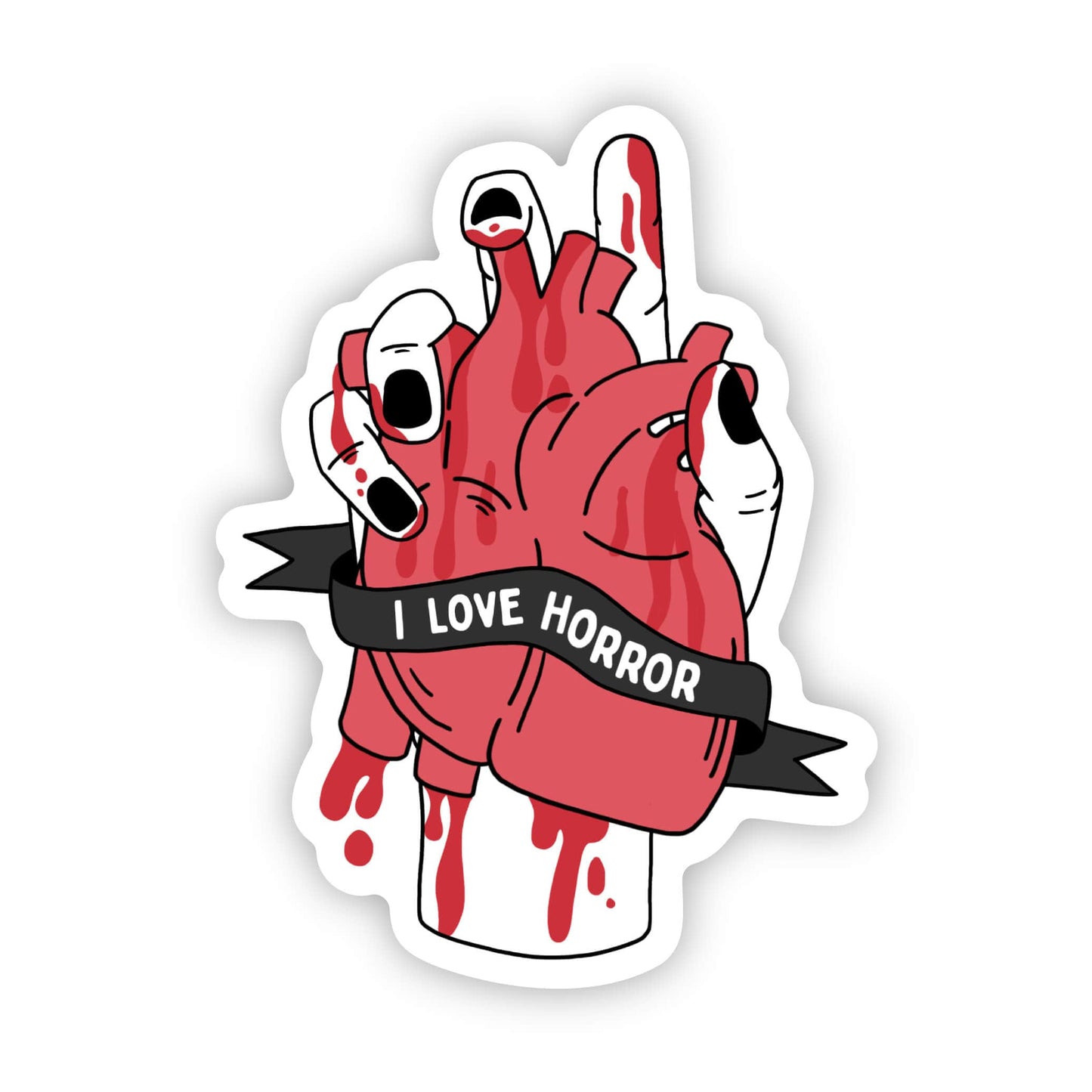 I Love Horror Sticker
