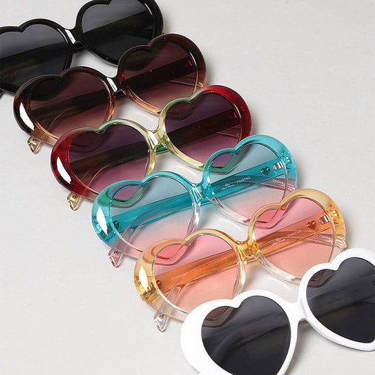 Heart Shaped Frame Sunglasses, Assorted Colors