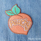 Peachy Embroidered Patch