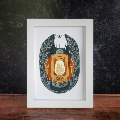 Out with Lanterns Art Print