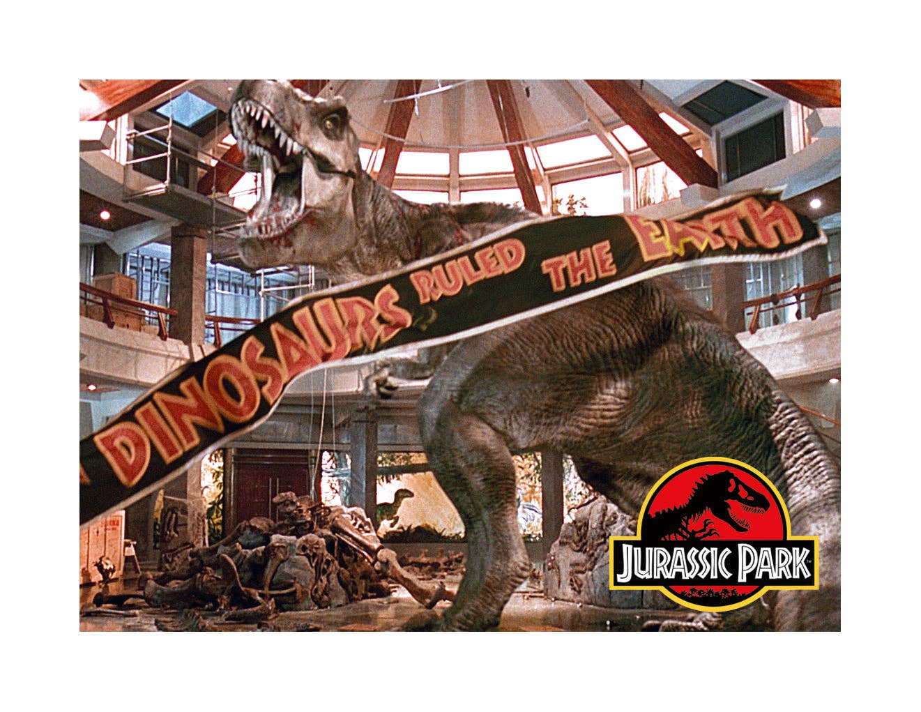 Jurassic Park T-Rex Banner Magnet