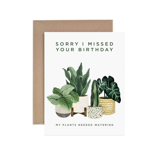 Missed Birthday Greeting Card - Common Dear