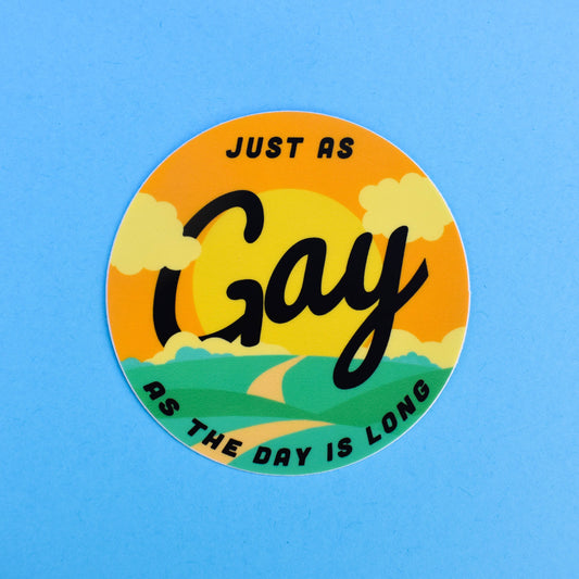 Just As Gay Sticker
