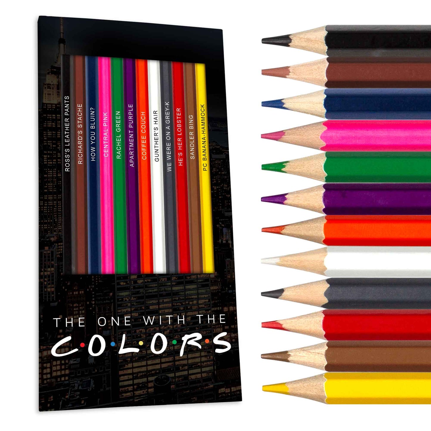The One With The Colors Colored Pencils for Fans of Friends