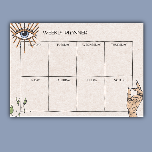 Witchy Dry Erase Weekly Planner Fridge Magnet