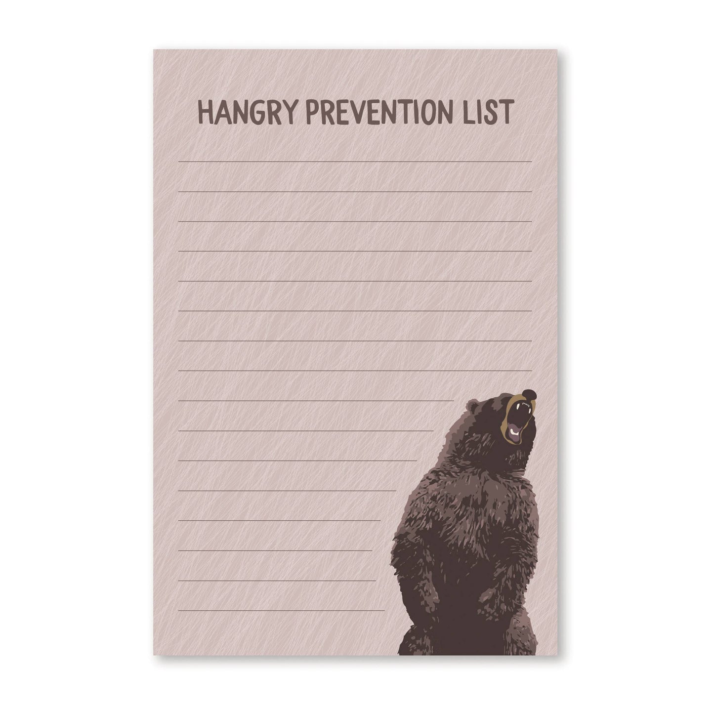 Hangry Prevention List Notepad