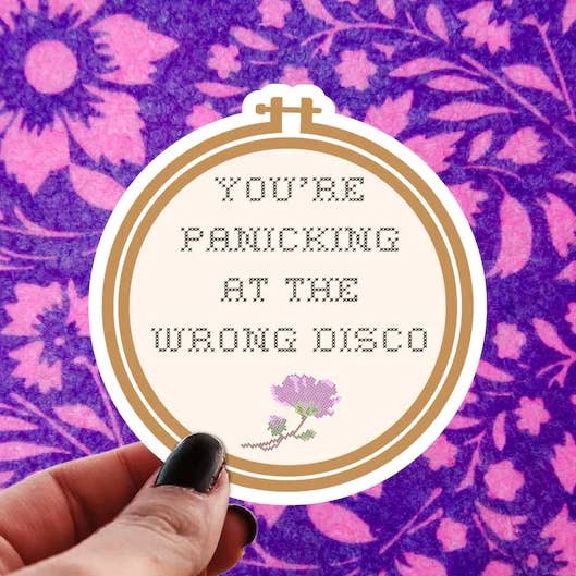 Panicking at the Wrong Disco Sticker