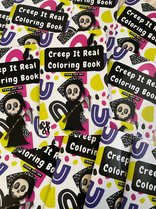 Creep it Real Dark Humor Pun Coloring Book