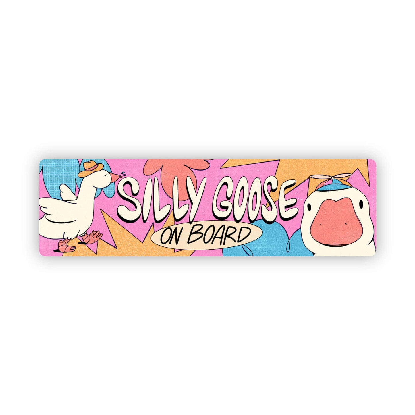 Silly Goose On Board Large Sticker