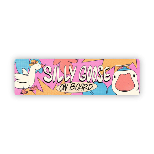 Silly Goose On Board Large Sticker