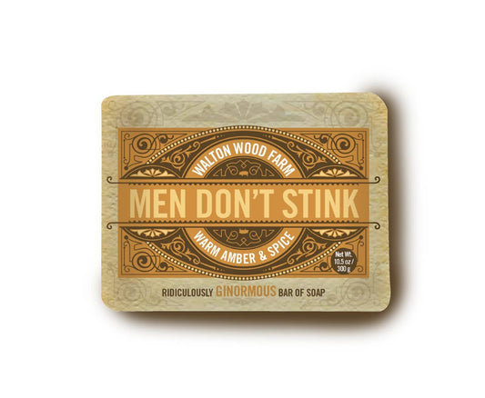 Men's Don't Stink Soap Warm Amber & Spice Bar Soap