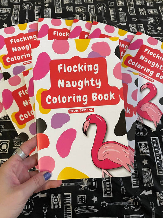 Flocking Naughty Adult Pun Coloring Book