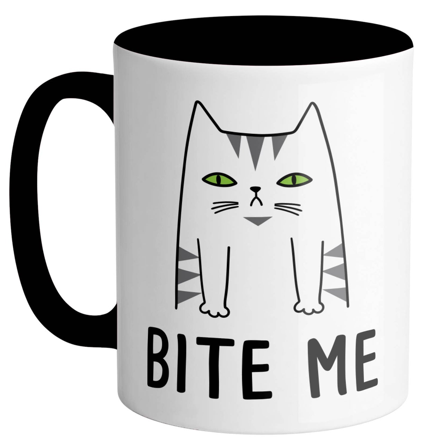 Bite Me Cat Coffee Mug