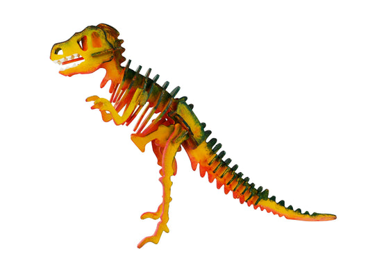 T-Rex 3D Wooden Puzzles Kit with Paint