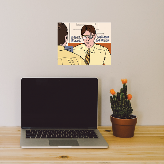 Jim as Dwight The Office Print