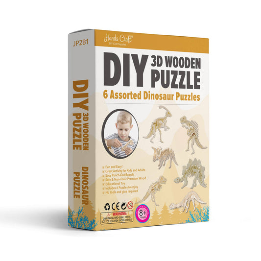 Dinosaur 3D Wooden Puzzle Bundle Pack