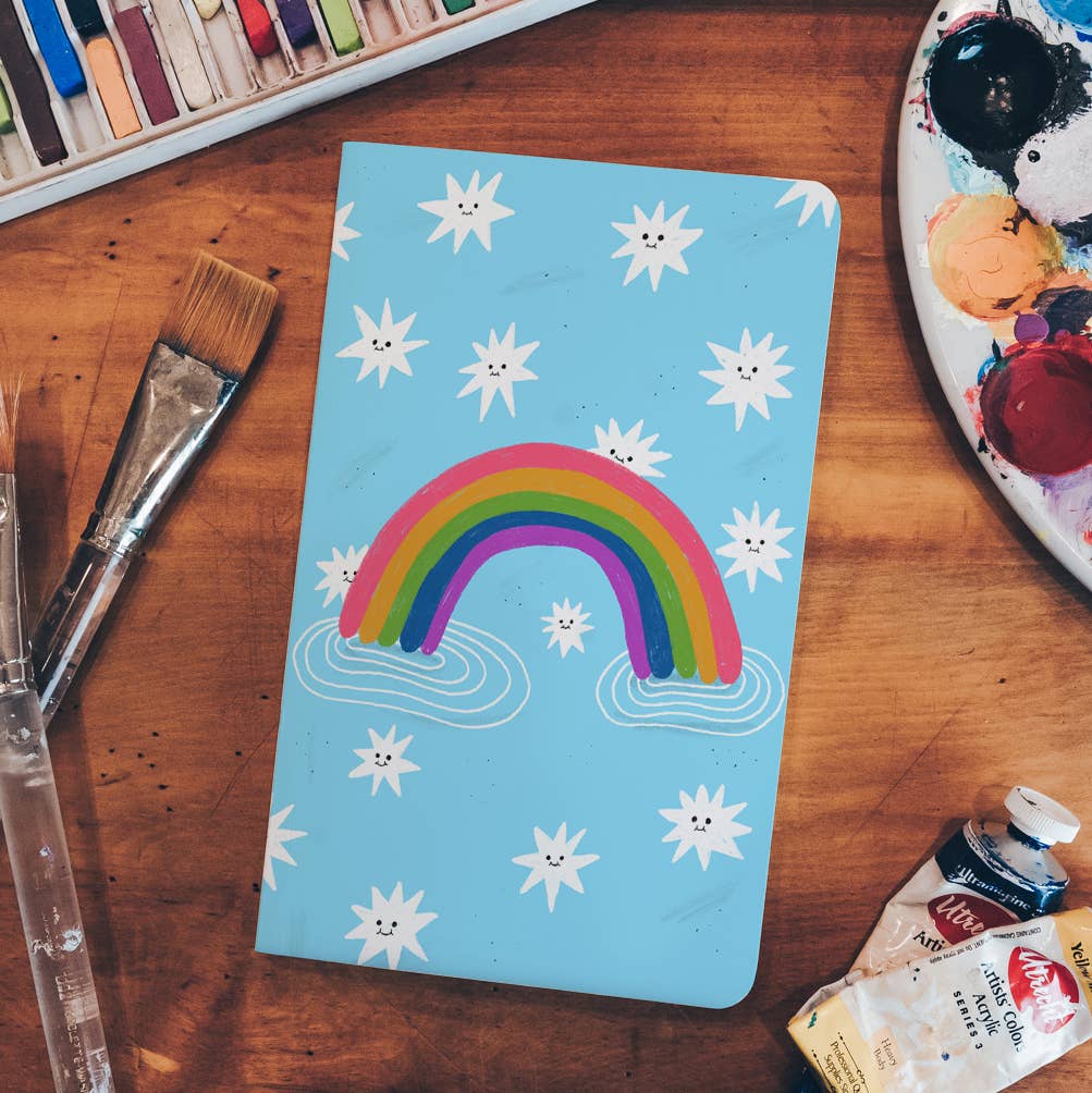 Rainbow Smiles Layflat Notebook