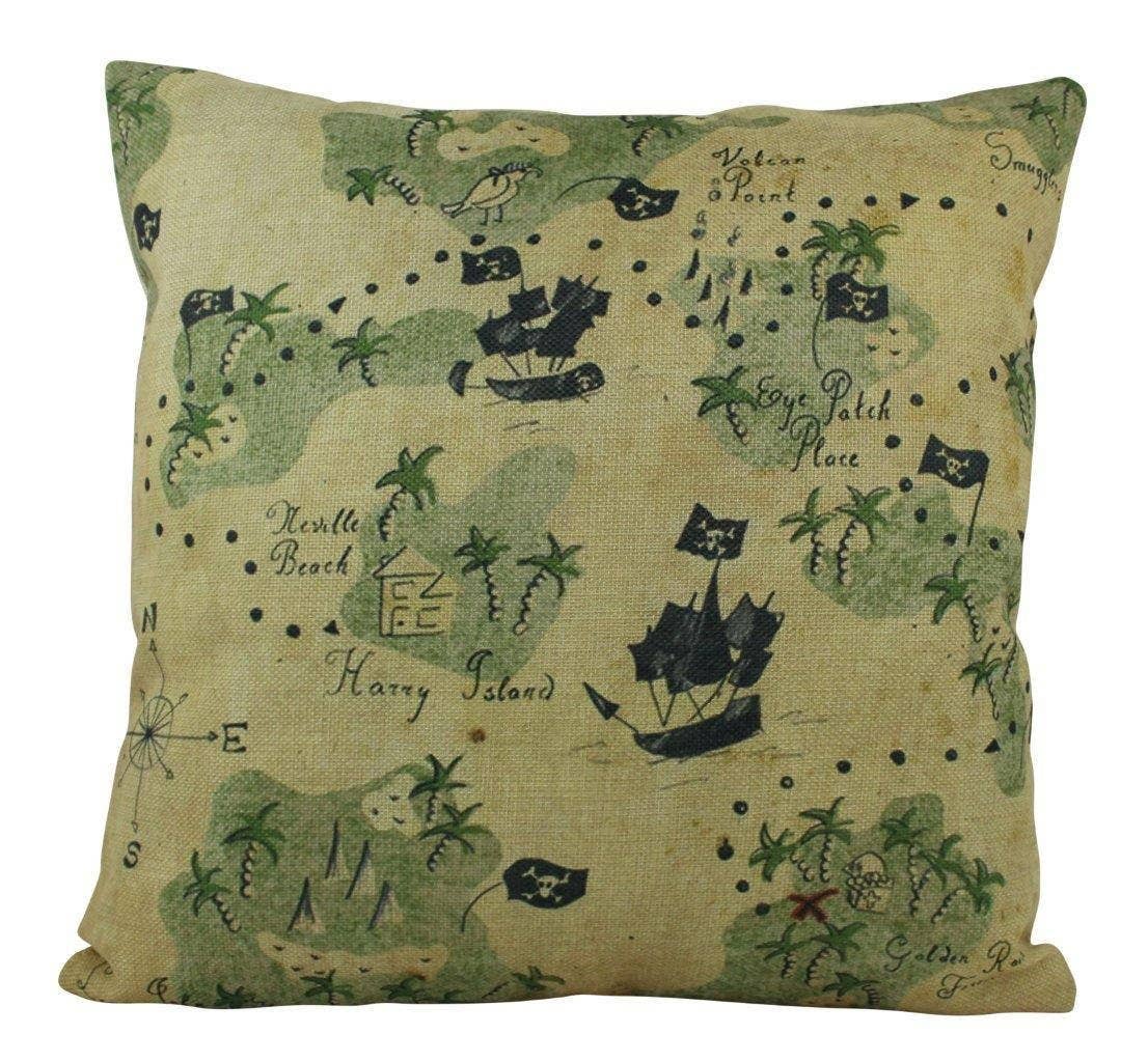 Pirate Map Pillow