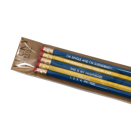 New Girl Pencil, Set of 5