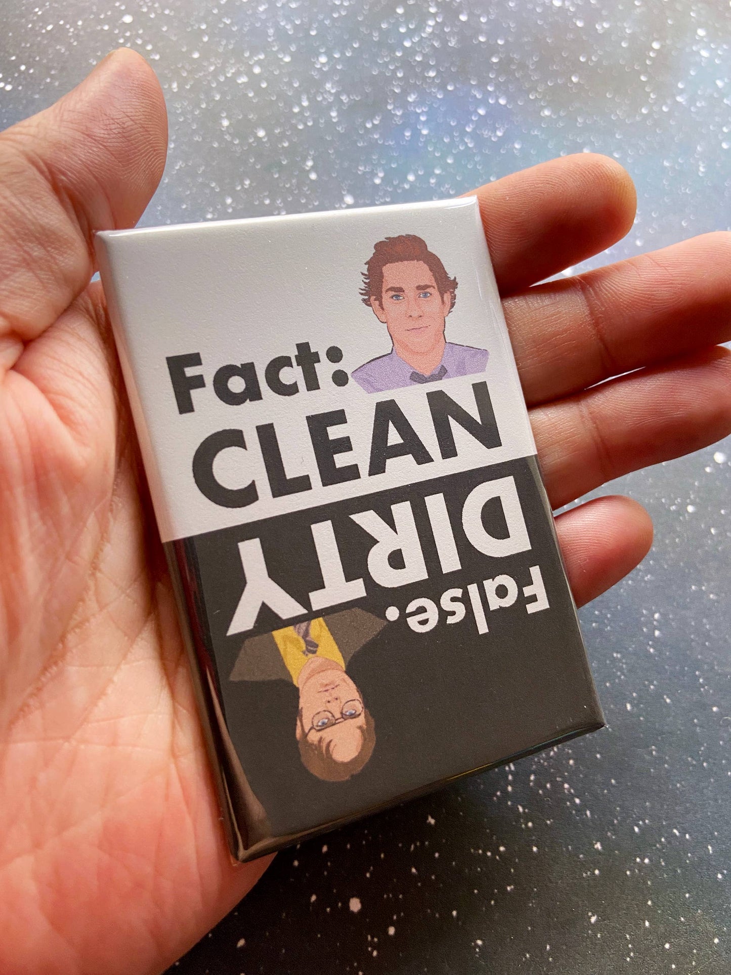 Fact False Dirty/Clean Dishwasher Magnet