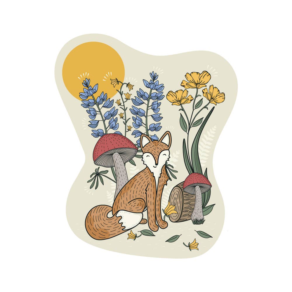 Woodland Creatures: Fabulous Fox Sticker