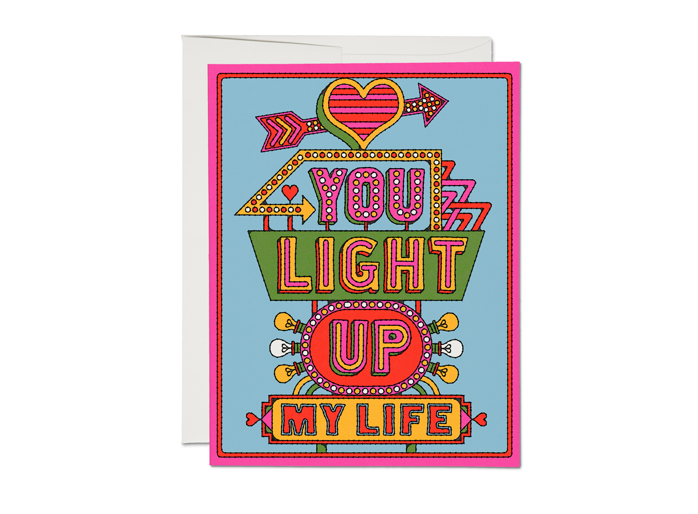 Light Up My Life love greeting card
